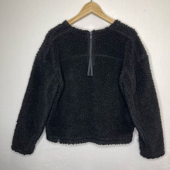 Lululemon Wool Whenever Sherpa Crew Pullover Sweater (Black) - 8 - Picture 4 of 12